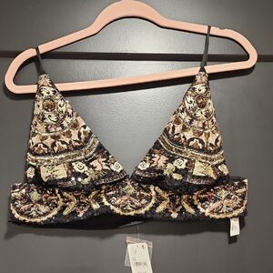 Free People Black Bralette